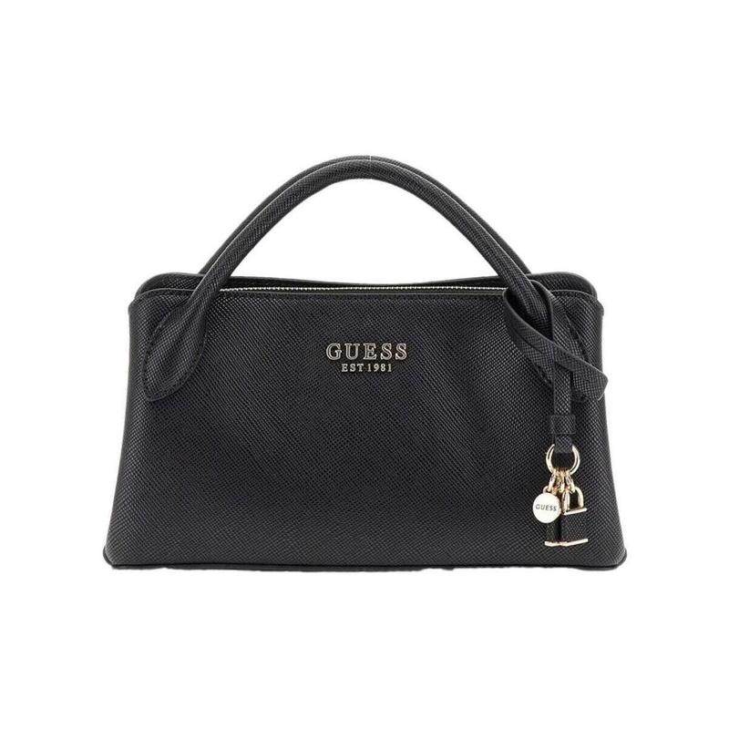 代购GUESS女士手提包可手提可肩背配饰挂件拉链闭合黑色织物纹理,箱包皮具/热销女包/男包,手拿包,淘宝优惠券,粉丝福利购,淘宝优惠卷