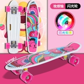 手提四轮滑板小鱼板大鱼板儿童青少年初学者通用滑板车代步女鱼板
