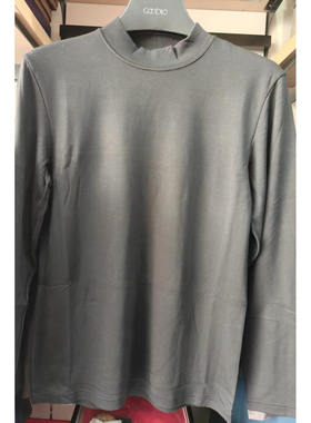 纤丝鸟品牌暖素羊毛半高领男衫19262