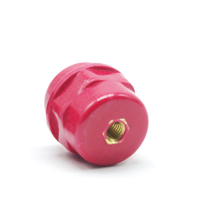 SM7120 孔M10*52高 高低压绝缘子 红色绝缘柱 配电箱用红色绝缘子