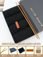 [Модель иглы для платы + подарочная коробка] черная + 4 шариковая нить + кожаная метка + наклейка медведя + поздравительная карта