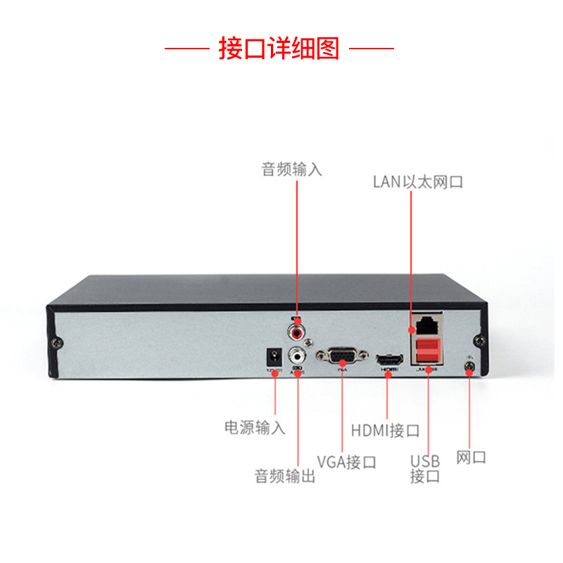 海康威视DS-7804N-K1/C高清4路数字硬盘录象机 4路 8路NVR