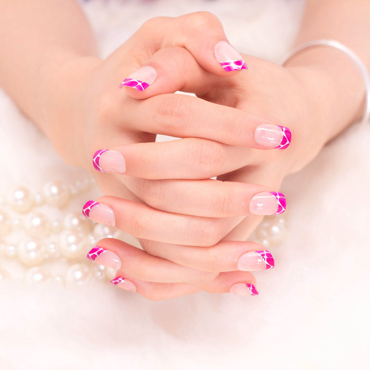 清新自然法式短款假指甲 美甲工具