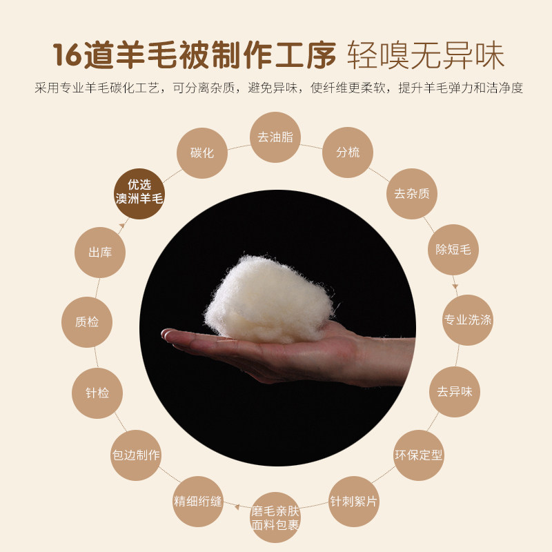 FUANNA 호주 수입 양모 이불 겨울 항균 따뜻한 이불 코어 겨울 이불 집 성인 학생 봄 가을 두꺼운 이불