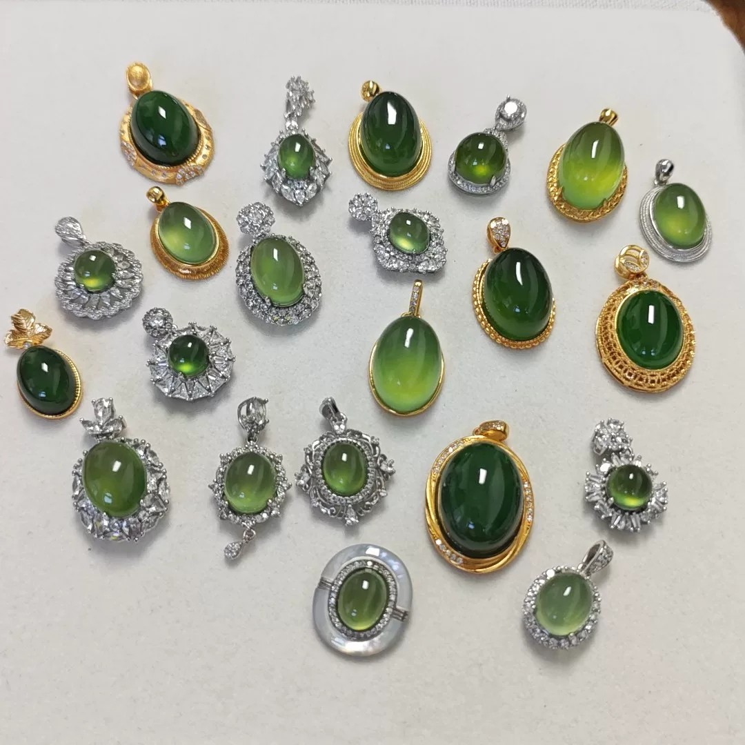 岫玉180绿冰和田碧玉菠菜绿
