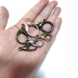 diy手工饰品配件钥匙扣挂件扣头包带链条连接钩小龙虾钩子水滴钩