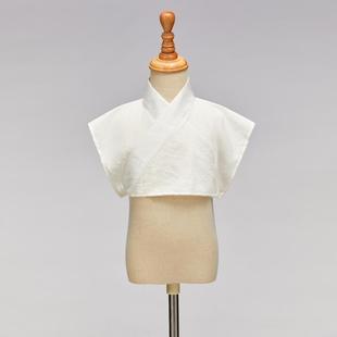 内衬 汉服假领子儿童汉服内搭男童衣领女童义领演出服白色领子古装