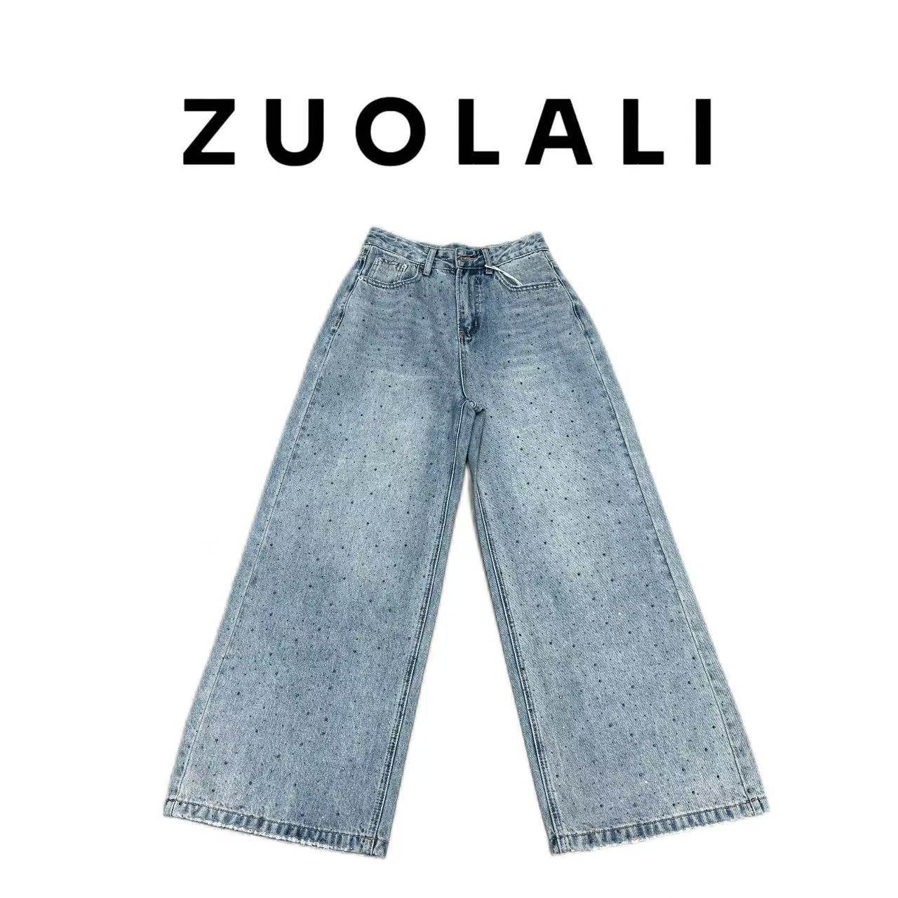 【元旦大促】‘银河’满天星烫钻爆闪设计-高腰堆堆裤,女装/女士精品,牛仔裤,淘宝优惠券,粉丝福利购,淘宝优惠卷