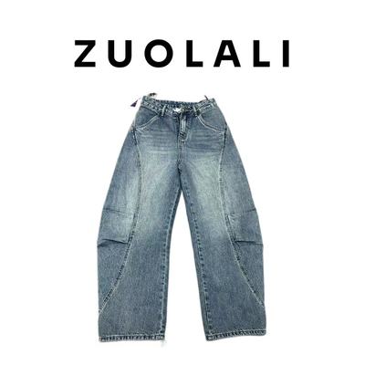 【元旦大促】日常主义’美式高街潮牌设计-高腰堆堆裤