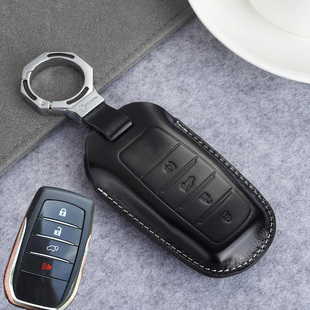 适用于丰田穿越者钥匙包fortuner奔跑者高配兰德酷路泽遥控套真皮