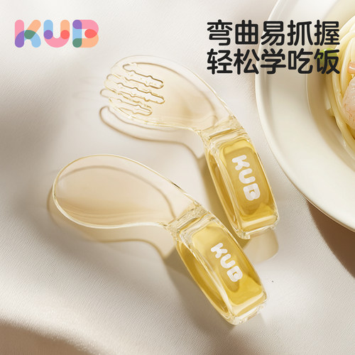 婴儿学吃饭训练叉勺PPSU辅食勺