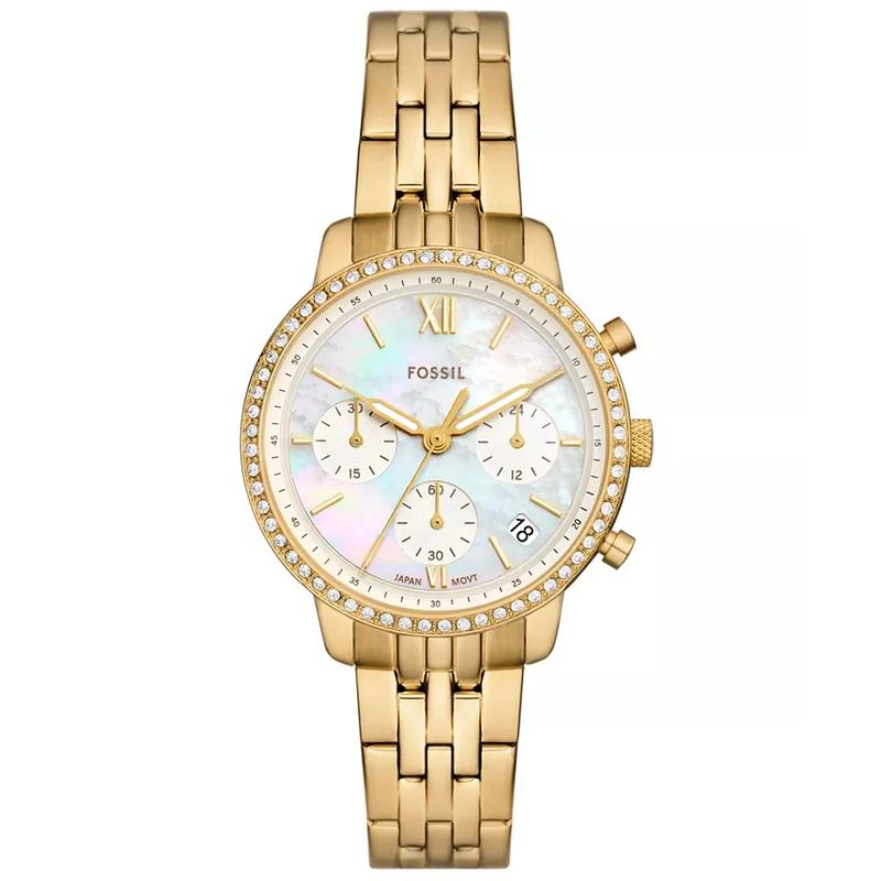 Fossil/化石女士石英金 tones 不锈钢腕表mm防水米国际质保
