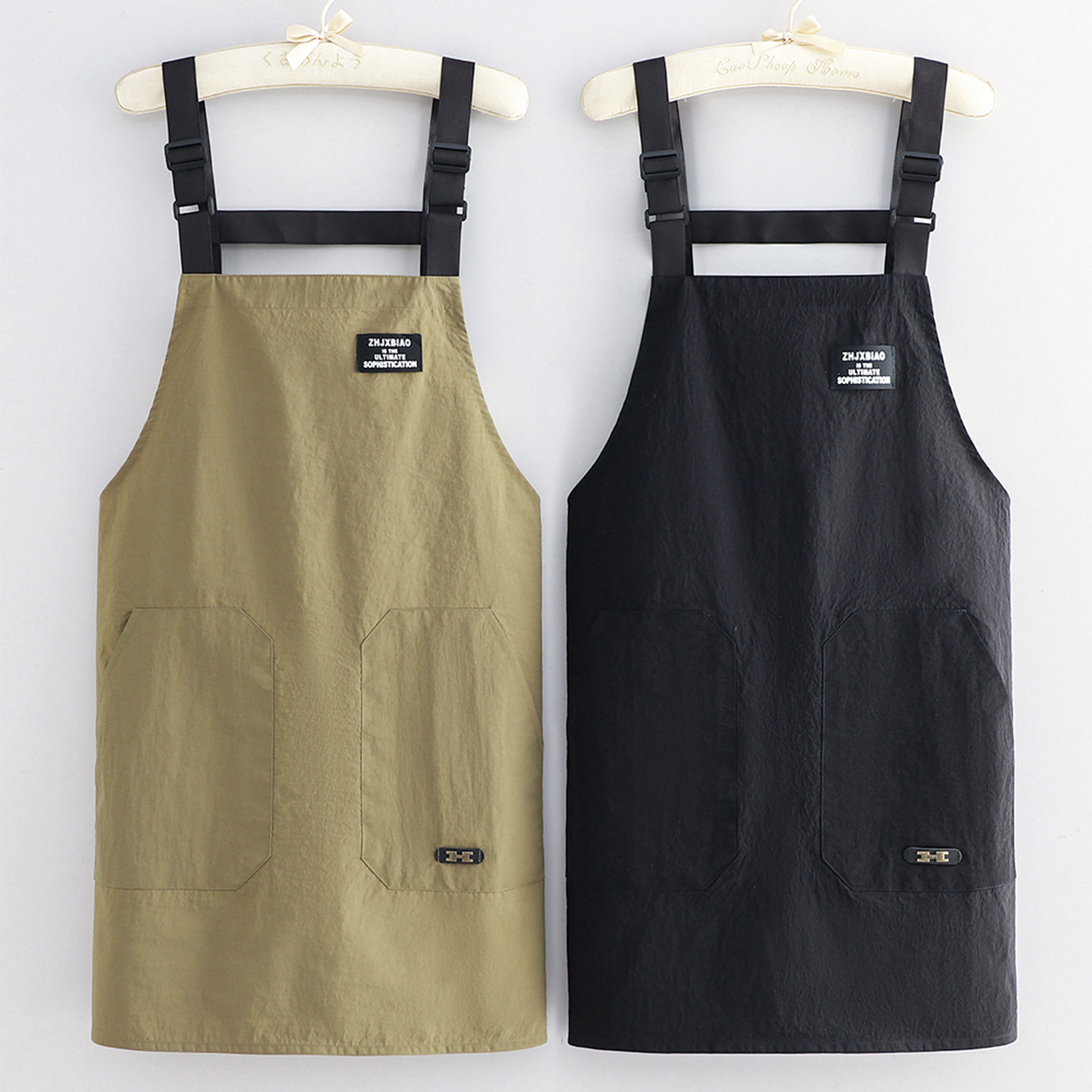 时尚塔丝隆防泼水围裙厨房家用2026新款男女餐饮专用定制logo围腰