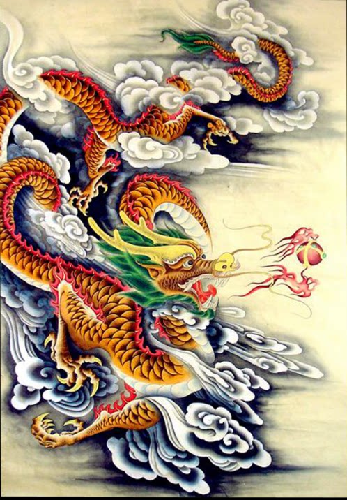 苏绣diy套件初学  祥云龙图案  手工刺绣自学装饰画材料包 包邮
