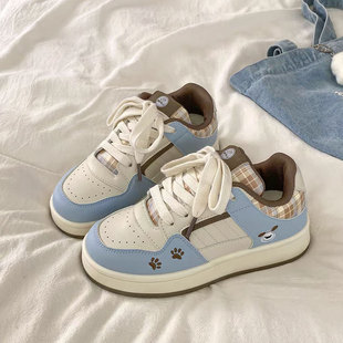 女款 百搭面包鞋 2025年新款 子女鞋 春秋厚底小白鞋 轻便韩系休闲板鞋