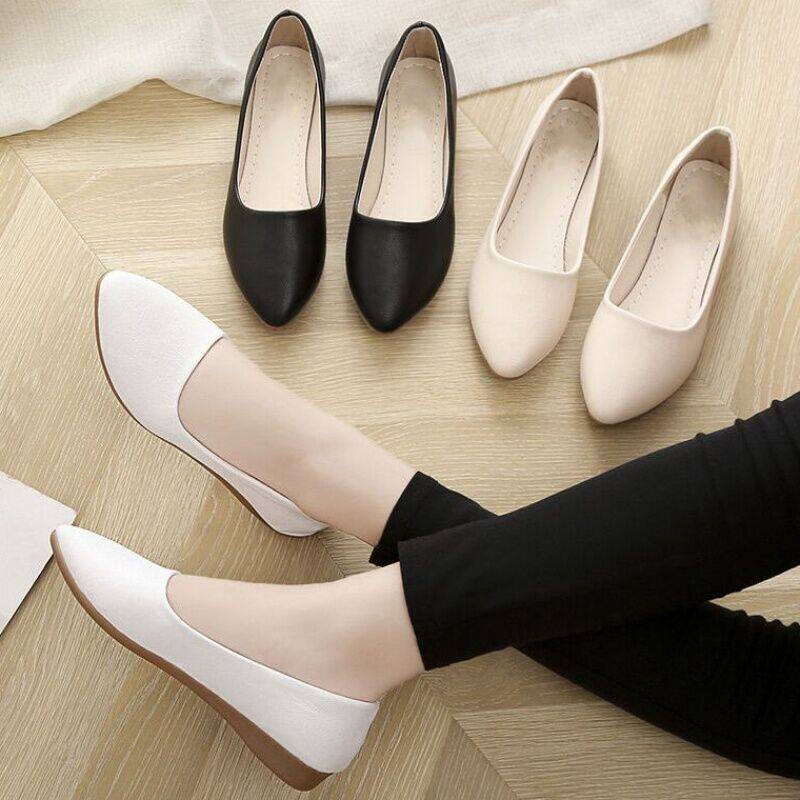 2025秋季新款上班鞋女时尚平底鞋一脚蹬单鞋尖头软底懒人鞋豆豆鞋,女鞋,浅口单鞋,淘宝优惠券,粉丝福利购,淘宝优惠卷
