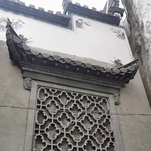 砖雕 木雕石雕小青瓦 仿古老式瓦 青砖板瓦筒瓦仿古门楼上门安装