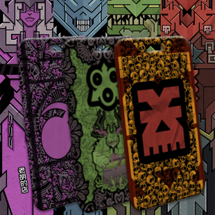 店战锤40k混沌四小贩恐虐纳垢奸奇学生身份证件挂绳滑卡套 老胡