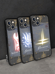 老胡 店白夜极光阵营标志印象华为mate50周边iPhone14周边手机壳