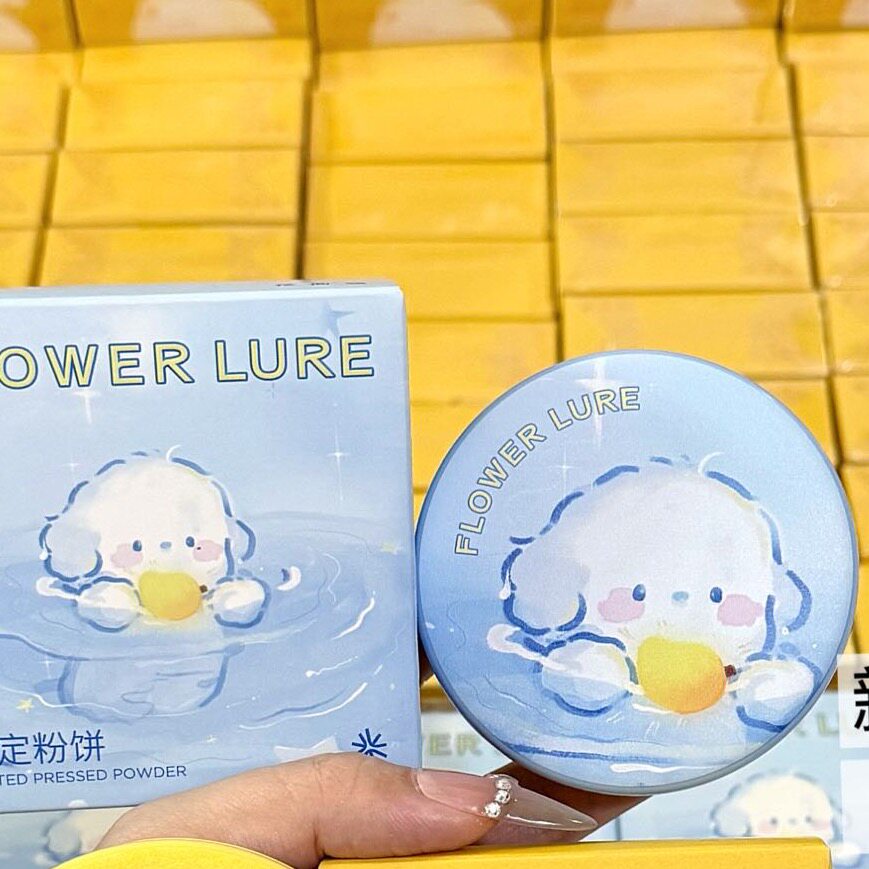 【蓝勾勾限定】花间颂粉饼定妆补妆超好用蓝勾勾金果果限定包装