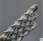 26永大电锤冲击钻头方圆柄4坑两坑两槽水泥打孔开孔6 160