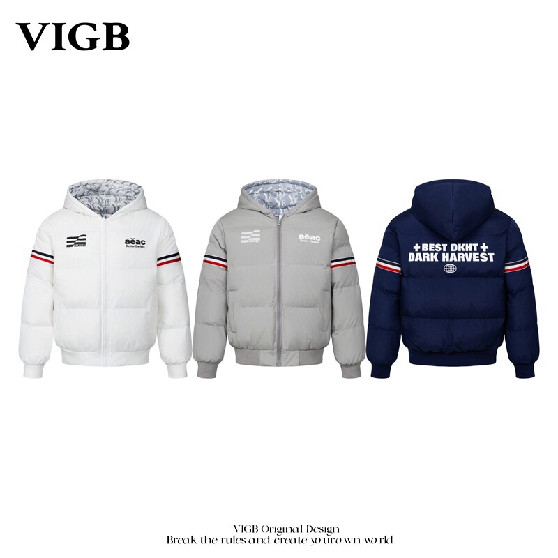 VIGB原创复古工装保暖棉服外套