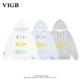 休闲趣味连帽情侣卫衣潮 复古ins设计大发夹帽衫 VIGB 原创国潮美式