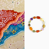 Shang原创「珠璟」天然南红蜜蜡和田玉手串女款 沉香串珠多宝手链