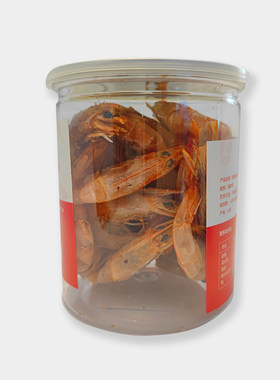 大罐装烤虾100g虾干即食海鲜干货干虾零食日照烤虾屿贝仓烤虾