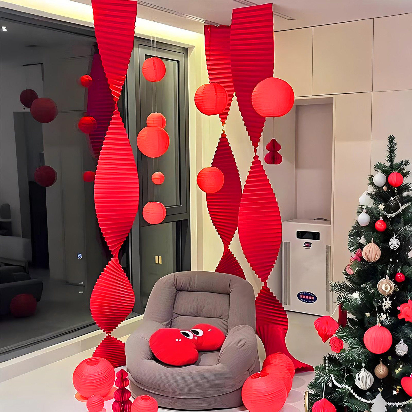 2026元旦新年装饰氛围布置店铺门