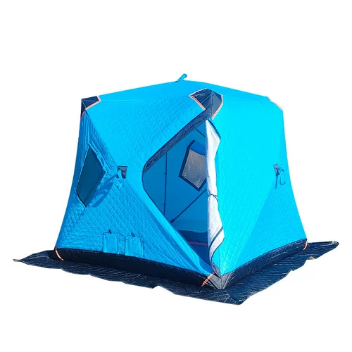 Дорожная зимняя ветрозащитная удерживающая тепло палатка для подледной рыбалки, увеличенная толщина