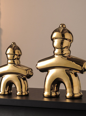 宋式美学抽象艺术陶瓷人形雕塑