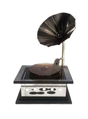 欧式风样板间留声机音响装饰摆件