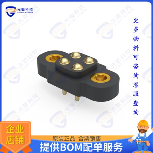 847-22-004-10-011101 连接器4MM PITCH DOUBLE ROW THROUGH HOL
