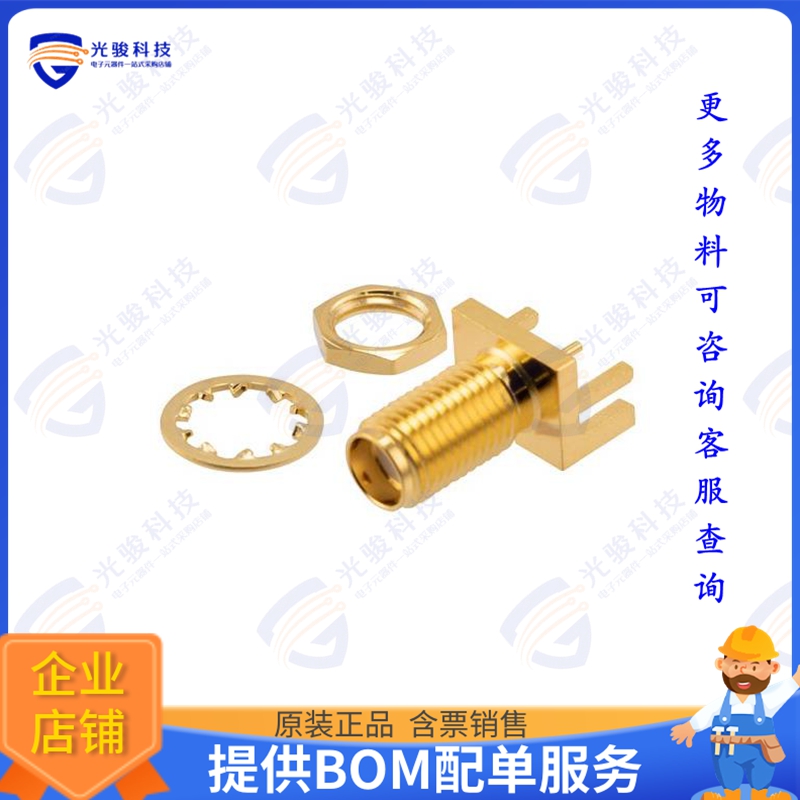 PE51714 连接器SMA Female Bulkhead Mount Commer