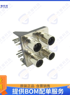 SCNBN-J2250-SORPM 连接器QUAD BNC JACK PCB