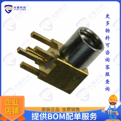908-NM24100 连接器CONN MMCX JACK R/A 50 OHM PCB