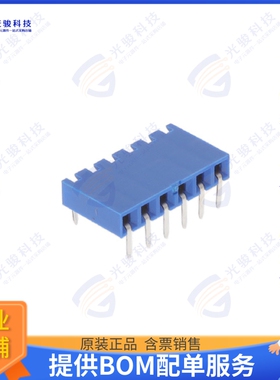 89882-306LF 连接器CONN RCPT 6POS 0.1 GOLD PCB R/A