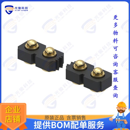 815-22-032-30-001101 连接器CONN SPRING PISTON 32POS SMD