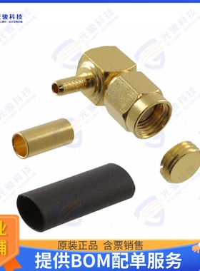 132182RP 连接器CONN RPSMA PLUG R/A 50OHM SOLDER