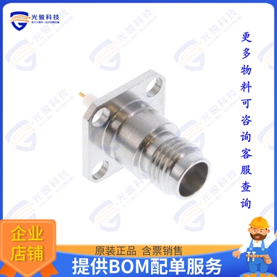 2081935-1 连接器2.4MM JACK 4-HOLE FLANGE RECEPTA