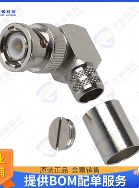 112596 连接器CONN BNC PLUG R/A 50 OHM SOLDER