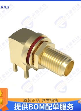RFPC-SMA14-FN-A 连接器SMA PCB MOUNT RIGHT ANGLE BULKHE