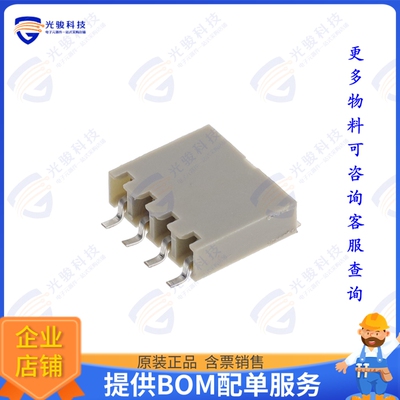 71607-304ALF 连接器CONN RCPT 4POS 0.1 GOLD SMD R/A