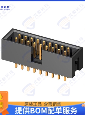 CH87082V200 连接器2.54MM(.100) DUAL ROW BOARD STRA