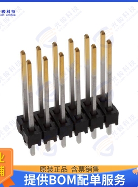 TSW-106-15-L-D 连接器CONN HEADER 12POS .100  T/H GLD