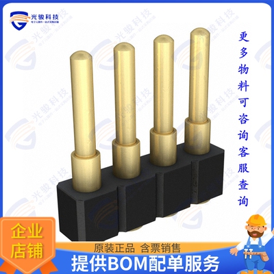 812-22-004-30-008101 连接器CONN SPRING PISTON 4POS SMD