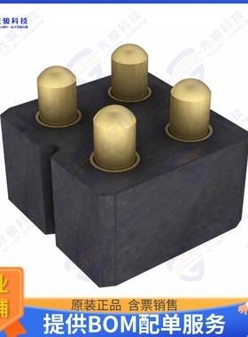 813-SS-004-30-675101-CLIP 连接器CONN SPRING PISTON 4POS SMD,