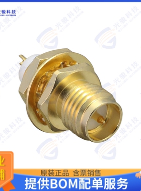 CONREVSMA004-G 连接器CONN RPSMA RCPT STR 50OHM SOLDER