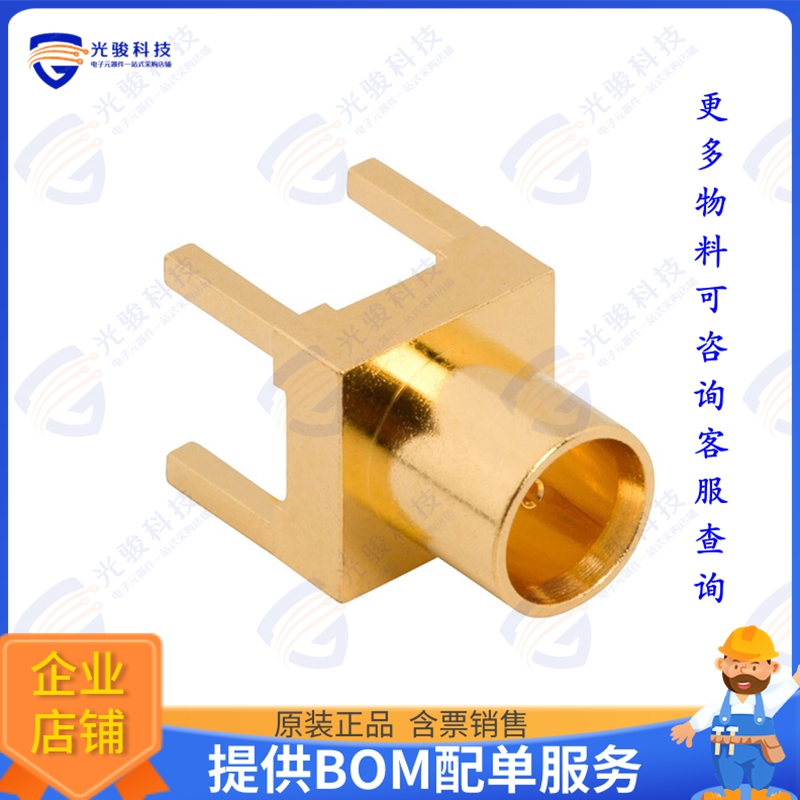 919-422J-71P12G 连接器MCX STRAIGHT PCB JACK, 12G OPTIM